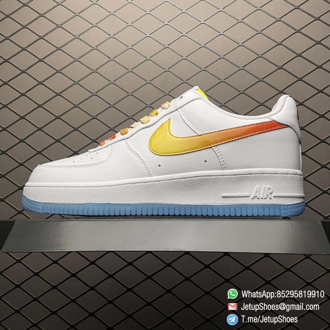 Best Rep Nike Air Force 107 Low Orange Yellow Gradient Swoosh SKU NJ5696 789 RepSnkrs 1