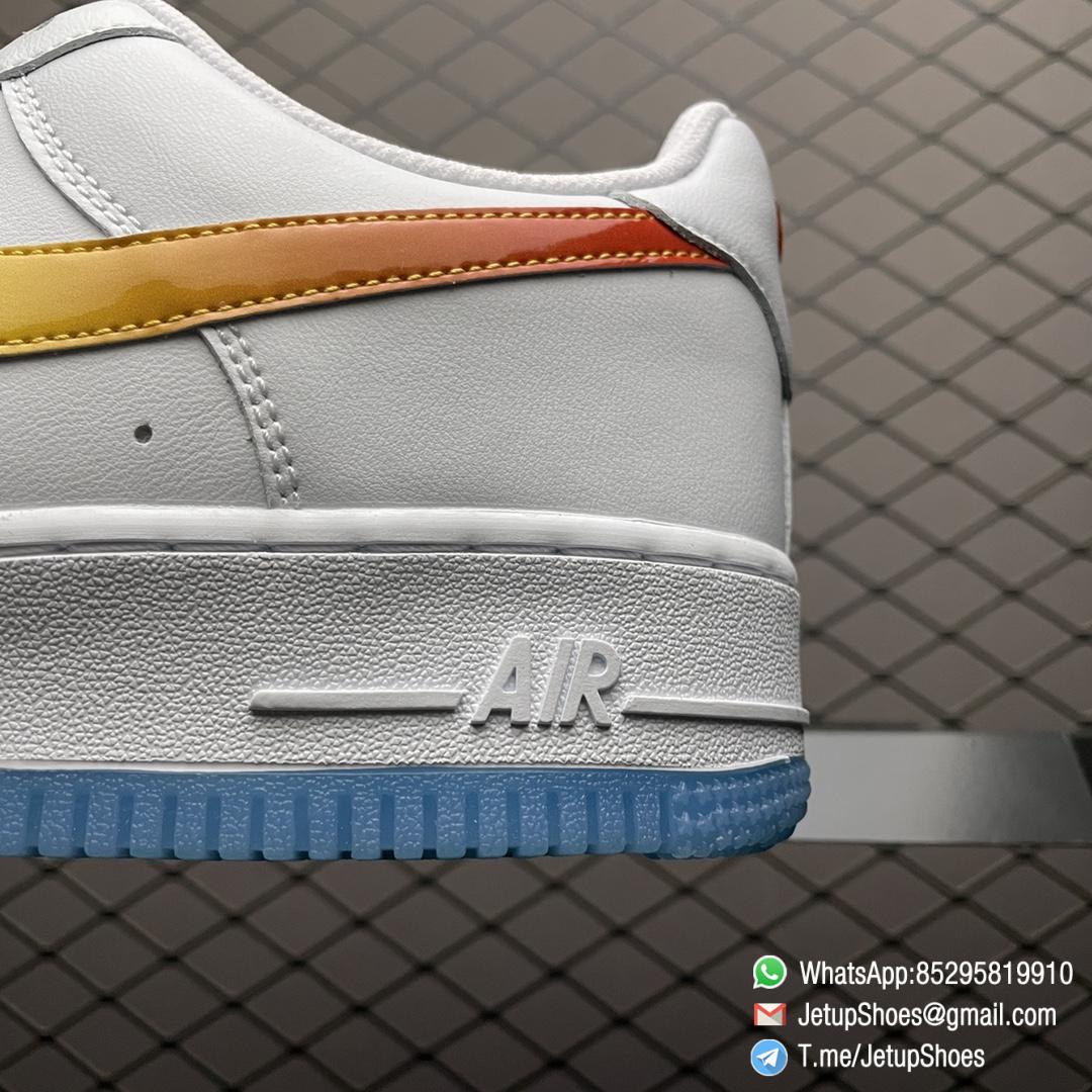 Best Rep Nike Air Force 107 Low Orange Yellow Gradient Swoosh SKU NJ5696 789 RepSnkrs 6