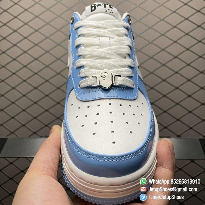 Best Replica Bape Sk8 Sta Low Blue White Sneakers SKU 191001MH Top Clone Rep SNKRS 3
