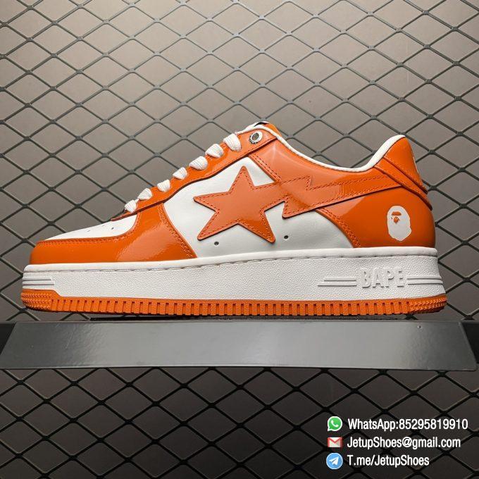 Best Replica Bape Sneakers Sk8 Sta Low Orange SKU 1H70191001 Top Clone Rep SNKRS 1