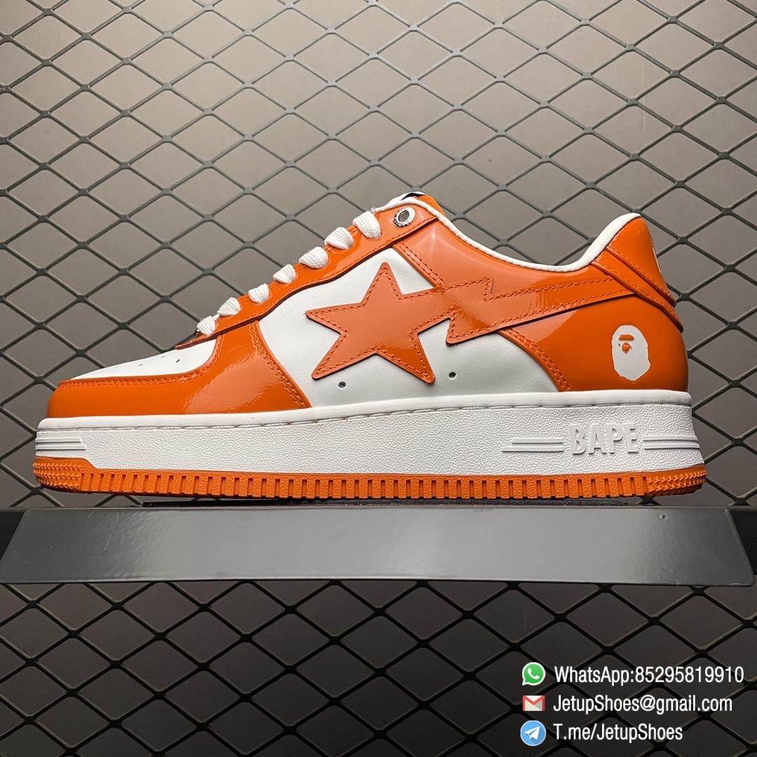 Best Replica Bape Sneakers Sk8 Sta Low Orange SKU 1H70191001 Top Clone Rep SNKRS 1