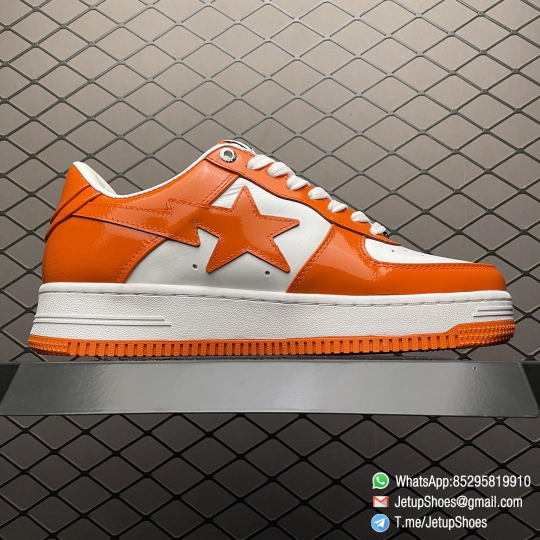 Best Replica Bape Sneakers Sk8 Sta Low Orange SKU 1H70191001 Top Clone Rep SNKRS 2