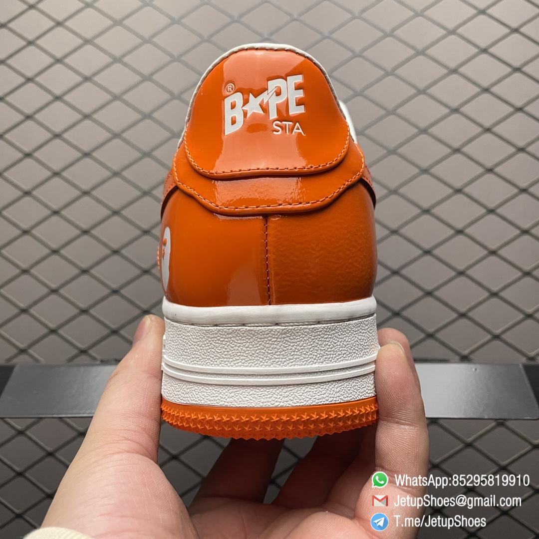 Best Replica Bape Sneakers Sk8 Sta Low Orange SKU 1H70191001 Top Clone Rep SNKRS 4