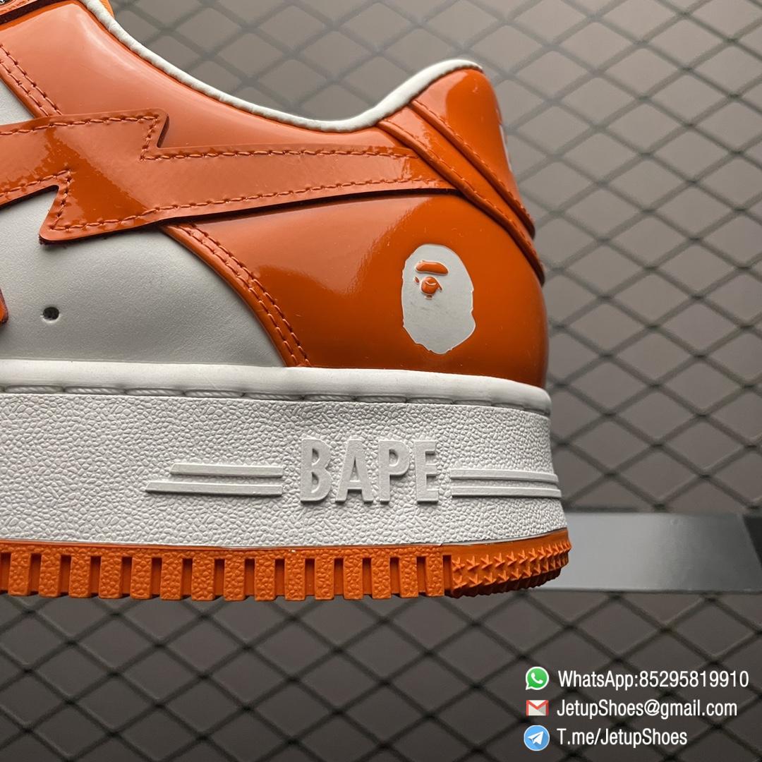 Best Replica Bape Sneakers Sk8 Sta Low Orange SKU 1H70191001 Top Clone Rep SNKRS 6