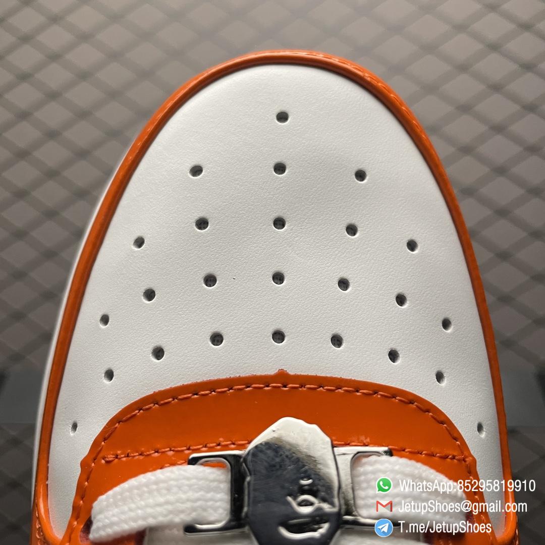 Best Replica Bape Sneakers Sk8 Sta Low Orange SKU 1H70191001 Top Clone Rep SNKRS 7