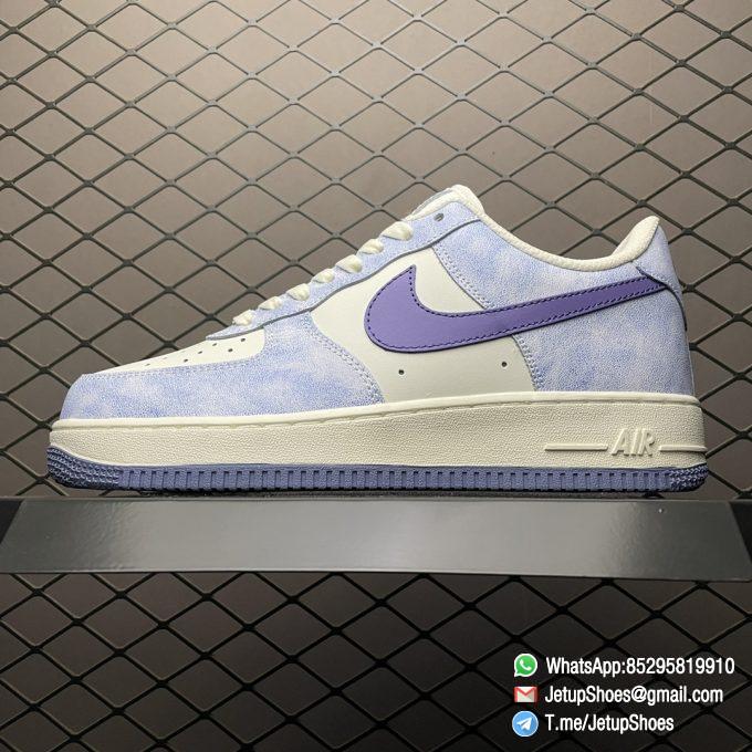 RepSneakers AF1 Air Force 1 07 Purple Beige Blue Sneakers SKU GK9978 022 Best SNKRS 1