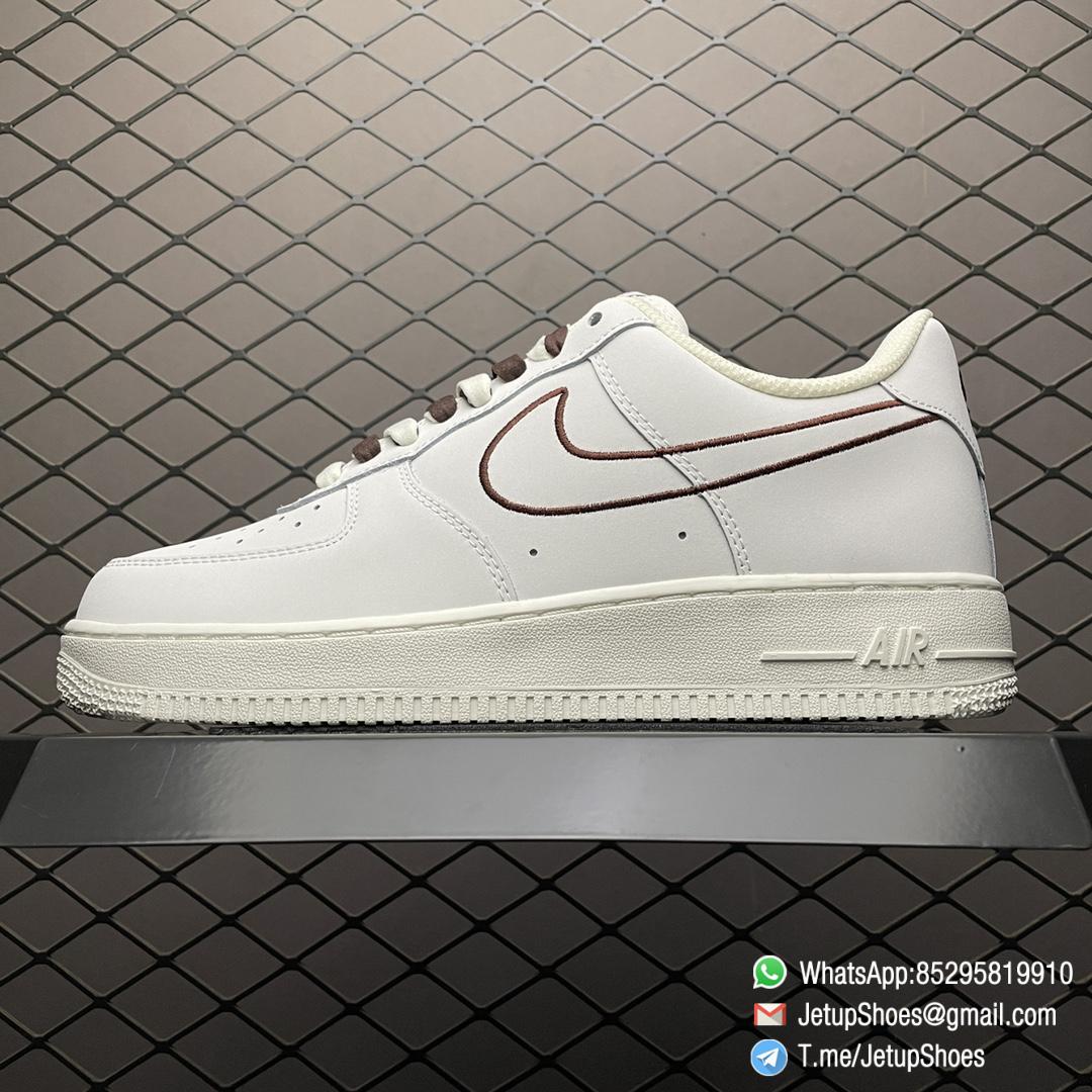 RepSneakers Air Force 1 07 Off White Coffee Sneakers SKU CL6326 138 High Quality Fake AF1 1