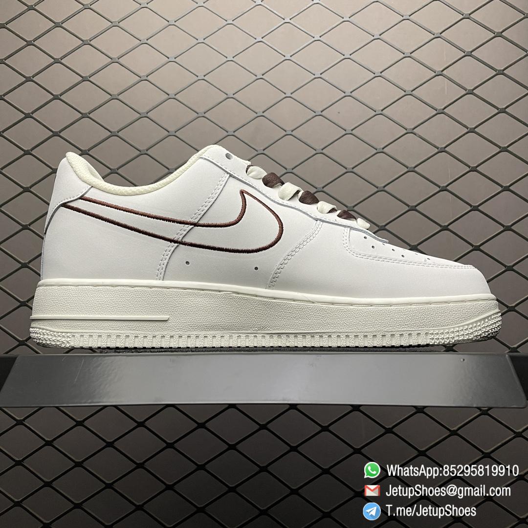 RepSneakers Air Force 1 07 Off White Coffee Sneakers SKU CL6326 138 High Quality Fake AF1 2