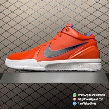 RepSneakers Undefeated x Kobe 4 Protro Team Orange Basketball Shoes SKU CQ3869 800 1