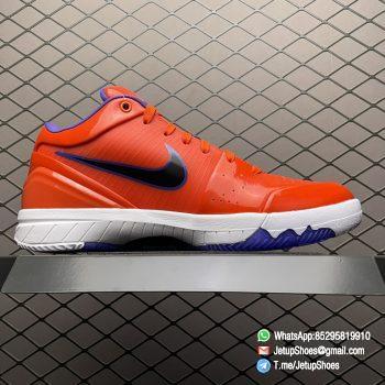 RepSneakers Undefeated x Kobe 4 Protro Team Orange Basketball Shoes SKU CQ3869 800 2