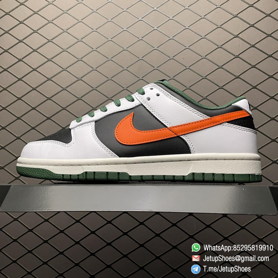 Top Fake Dunk Low White Black Green Orange Support Sneakers SKU DO7412 997 1