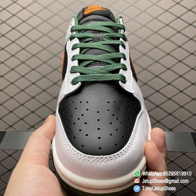 Top Fake Dunk Low White Black Green Orange Support Sneakers SKU DO7412 997 3