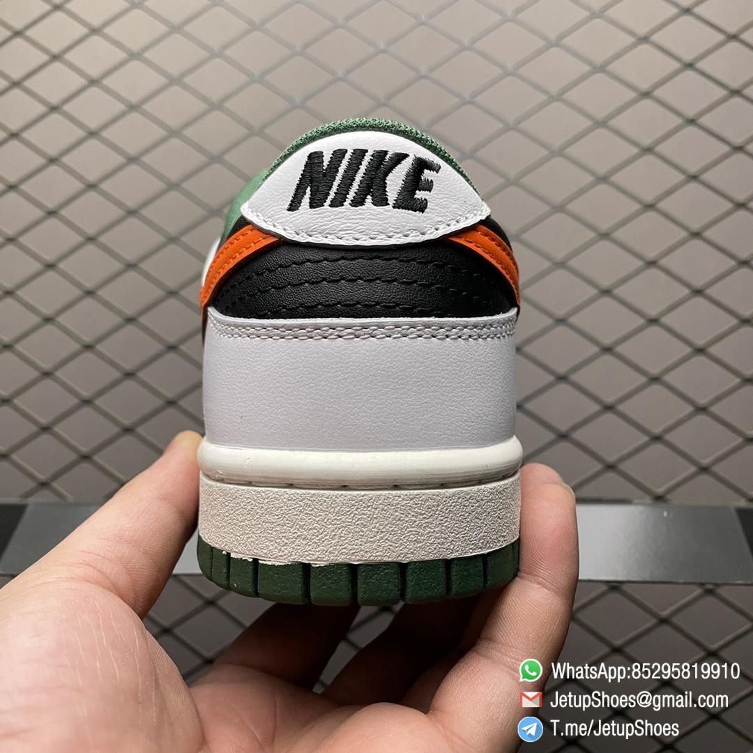 Top Fake Dunk Low White Black Green Orange Support Sneakers SKU DO7412 997 4