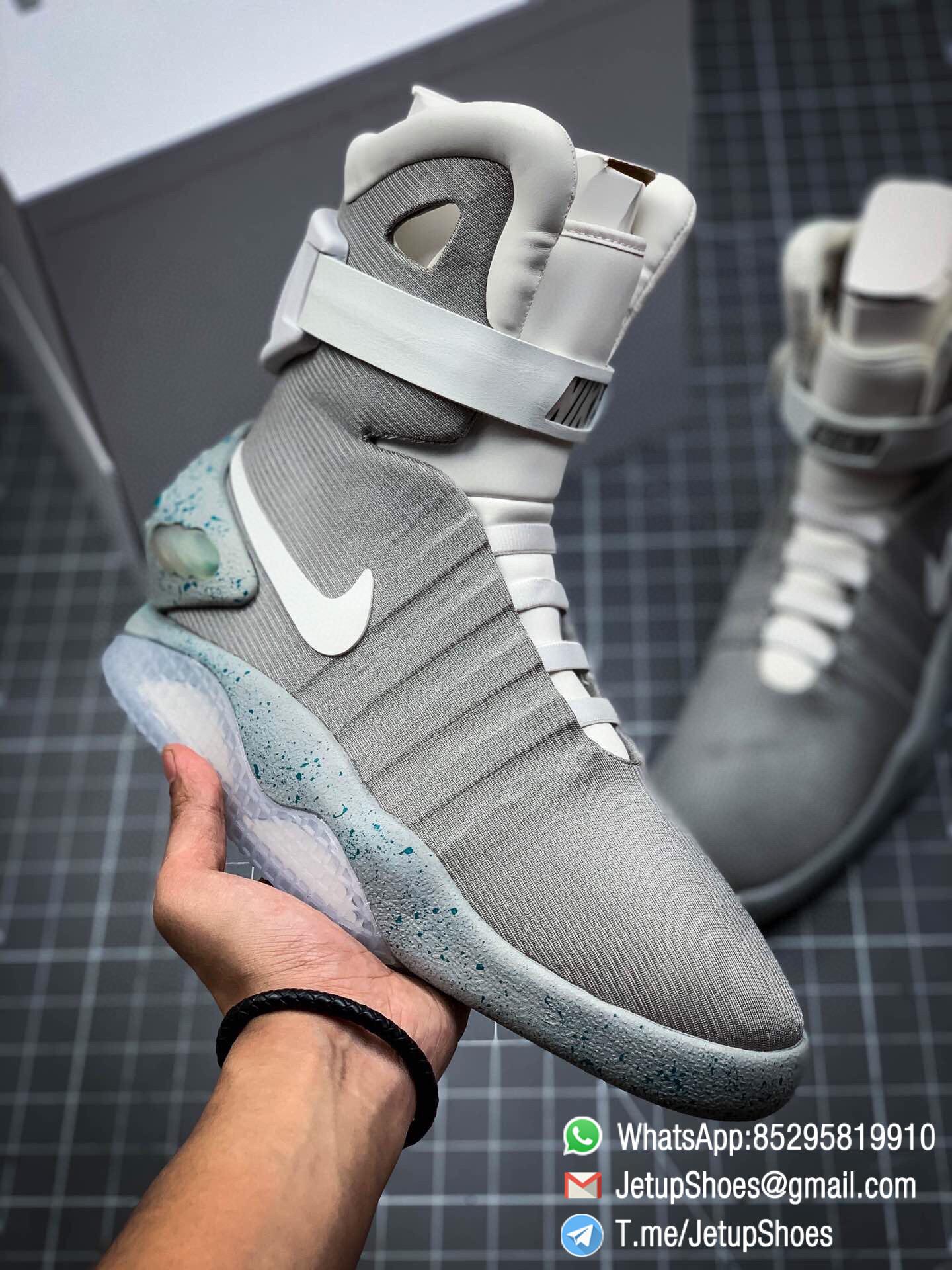 Best RepSneakers Nike Mag Back To The Future SKU 417744 001 LED Array Self Lacing 01