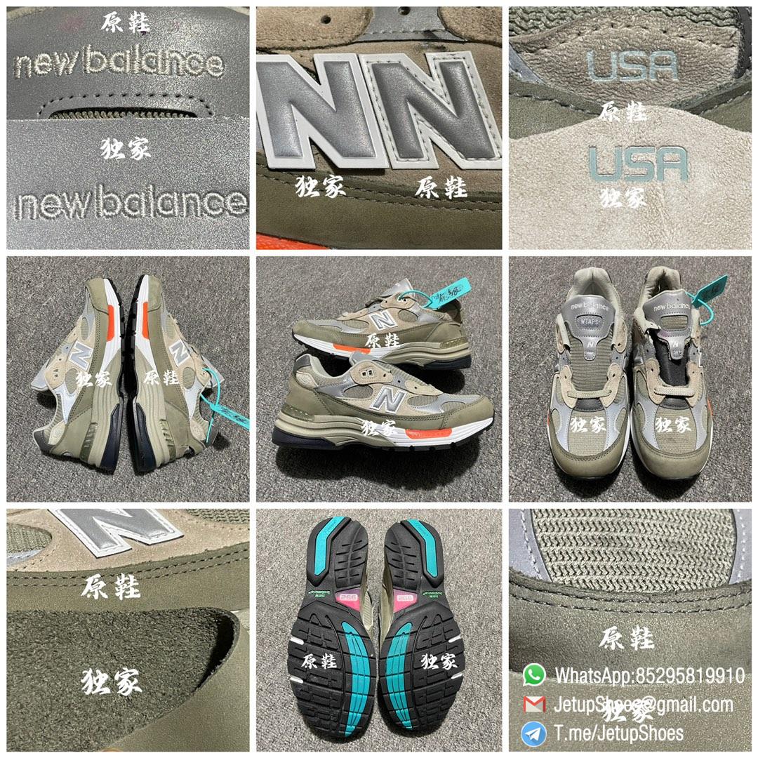 New Balance 2020 WTAPS x 992 Made in USA Olive Drab SKU M992WT STABILITY ABZORB INSERT 09