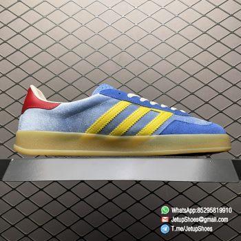 RepSneakers adidas x Gucci mens Gazelle Sneaker Light Blue Suede Trim Top RepSnkrs 02