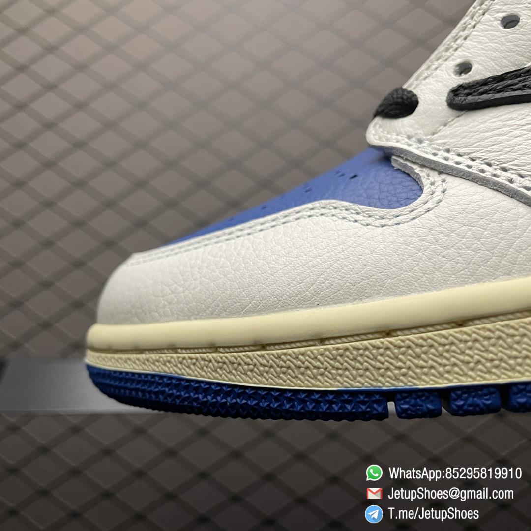 RepSneakers 2021 Fragment Design x Travis Scott x Air Jordan 1 Retro High Military Blue SNKRS 05