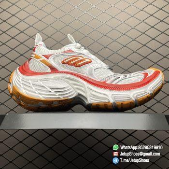 RepSneakers Balenciaga 10XL Cargo Sneakers White Orange Red Mesh Upper FashionReps Snkrs 02