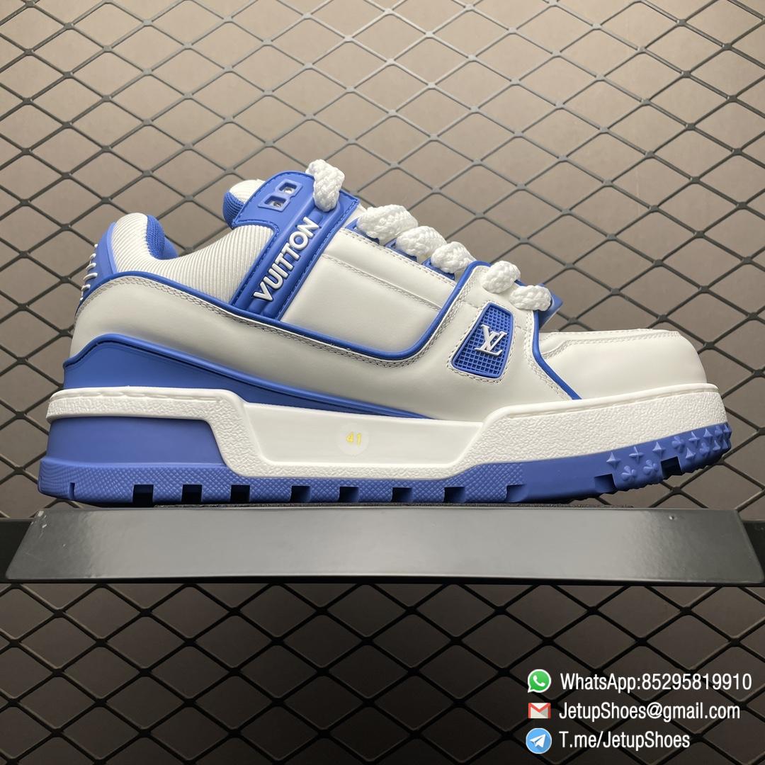 RepSneakers LV Trainer Maxi Sneakers Blue White Calf Leather Upper FashionReps Snkrs 02 RepSneakers LV Trainer Maxi Sneakers Blue White Calf Leather Upper FashionReps Snkrs 02