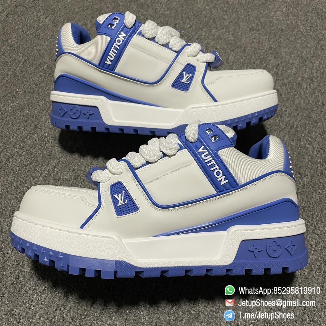 RepSneakers LV Trainer Maxi Sneakers Blue White Calf Leather Upper FashionReps Snkrs 09 RepSneakers LV Trainer Maxi Sneakers Blue White Calf Leather Upper FashionReps Snkrs 09