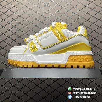 RepSneakers LV Trainer Maxi Sneakers Yellow White 1ACPQO FashionReps Snkrs 01