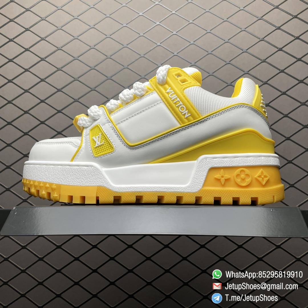 RepSneakers LV Trainer Maxi Sneakers Yellow White 1ACPQO FashionReps Snkrs 01 RepSneakers LV Trainer Maxi Sneakers Yellow White 1ACPQO FashionReps Snkrs 01