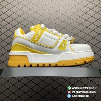 RepSneakers LV Trainer Maxi Sneakers Yellow White 1ACPQO FashionReps Snkrs 02