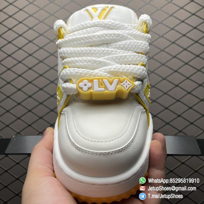 RepSneakers LV Trainer Maxi Sneakers Yellow White 1ACPQO FashionReps Snkrs 05
