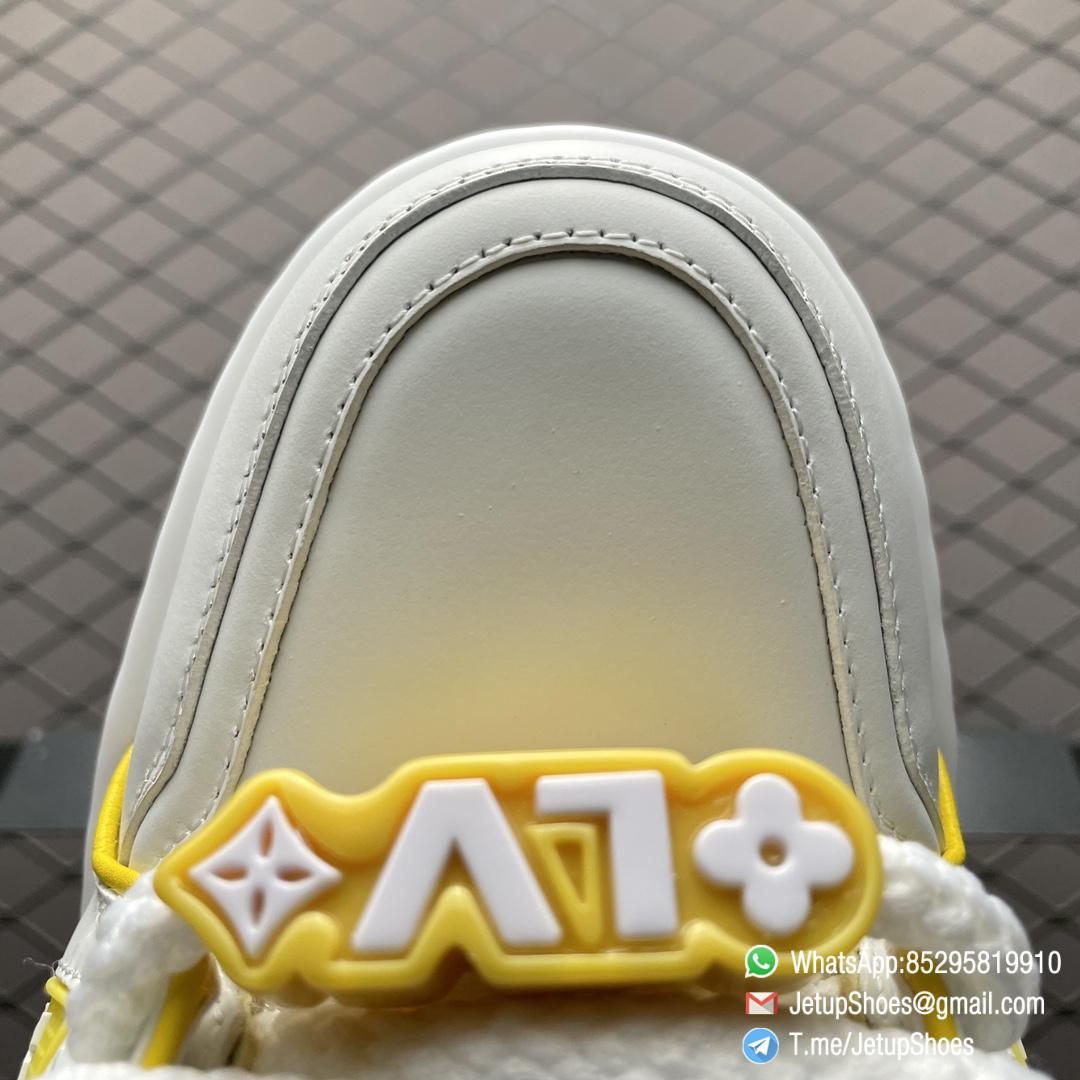 RepSneakers LV Trainer Maxi Sneakers Yellow White 1ACPQO FashionReps Snkrs 07