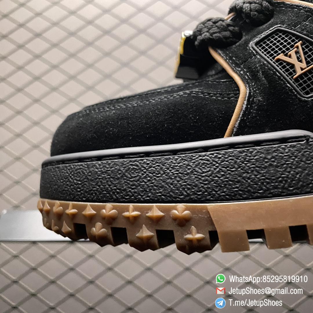 RepSneakers Louis Vuitton LV Trainer Maxi Black Brown 1ABM30 Suede Upper FashionReps Snkrs 03 RepSneakers Louis Vuitton LV Trainer Maxi Black Brown 1ABM30 Suede Upper FashionReps Snkrs 03