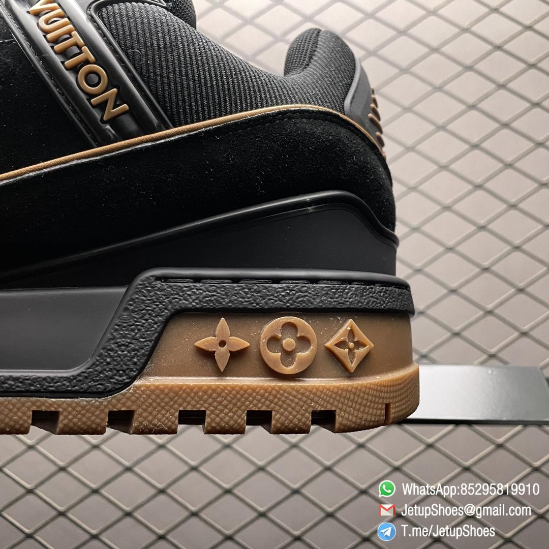 RepSneakers Louis Vuitton LV Trainer Maxi Black Brown 1ABM30 Suede Upper FashionReps Snkrs 04 RepSneakers Louis Vuitton LV Trainer Maxi Black Brown 1ABM30 Suede Upper FashionReps Snkrs 04
