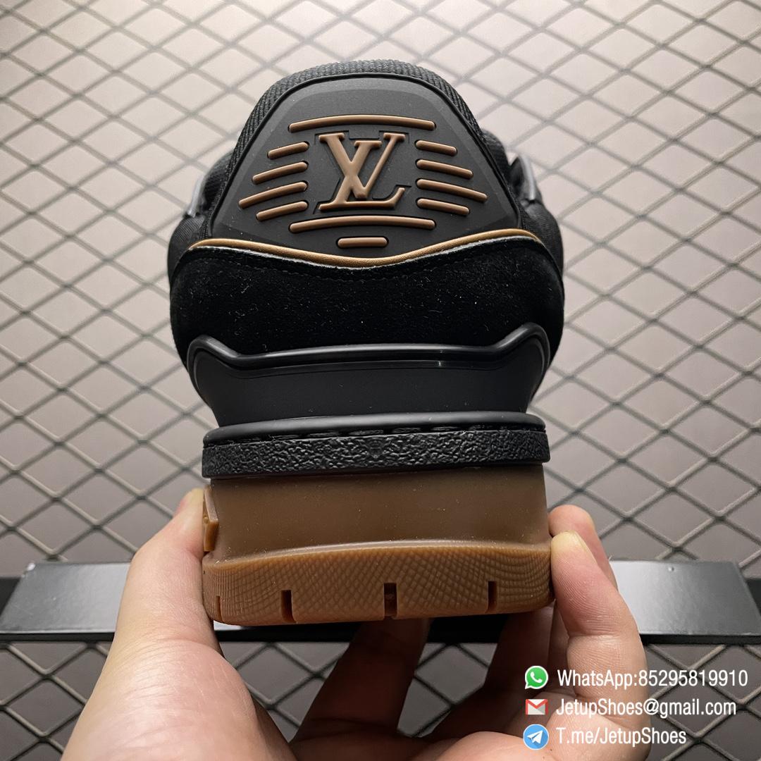 RepSneakers Louis Vuitton LV Trainer Maxi Black Brown 1ABM30 Suede Upper FashionReps Snkrs 06 RepSneakers Louis Vuitton LV Trainer Maxi Black Brown 1ABM30 Suede Upper FashionReps Snkrs 06
