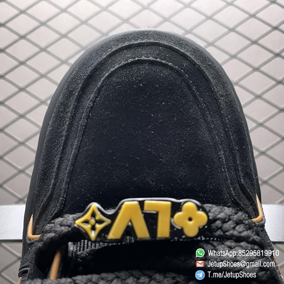 RepSneakers Louis Vuitton LV Trainer Maxi Black Brown 1ABM30 Suede Upper FashionReps Snkrs 07 RepSneakers Louis Vuitton LV Trainer Maxi Black Brown 1ABM30 Suede Upper FashionReps Snkrs 07