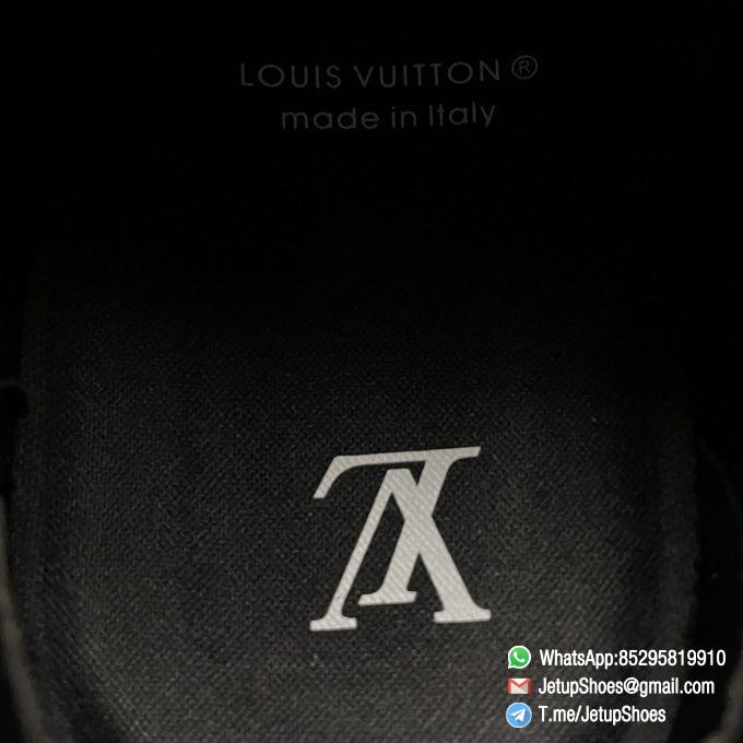 RepSneakers Louis Vuitton LV Trainer Maxi Black Brown 1ABM30 Suede Upper FashionReps Snkrs 09