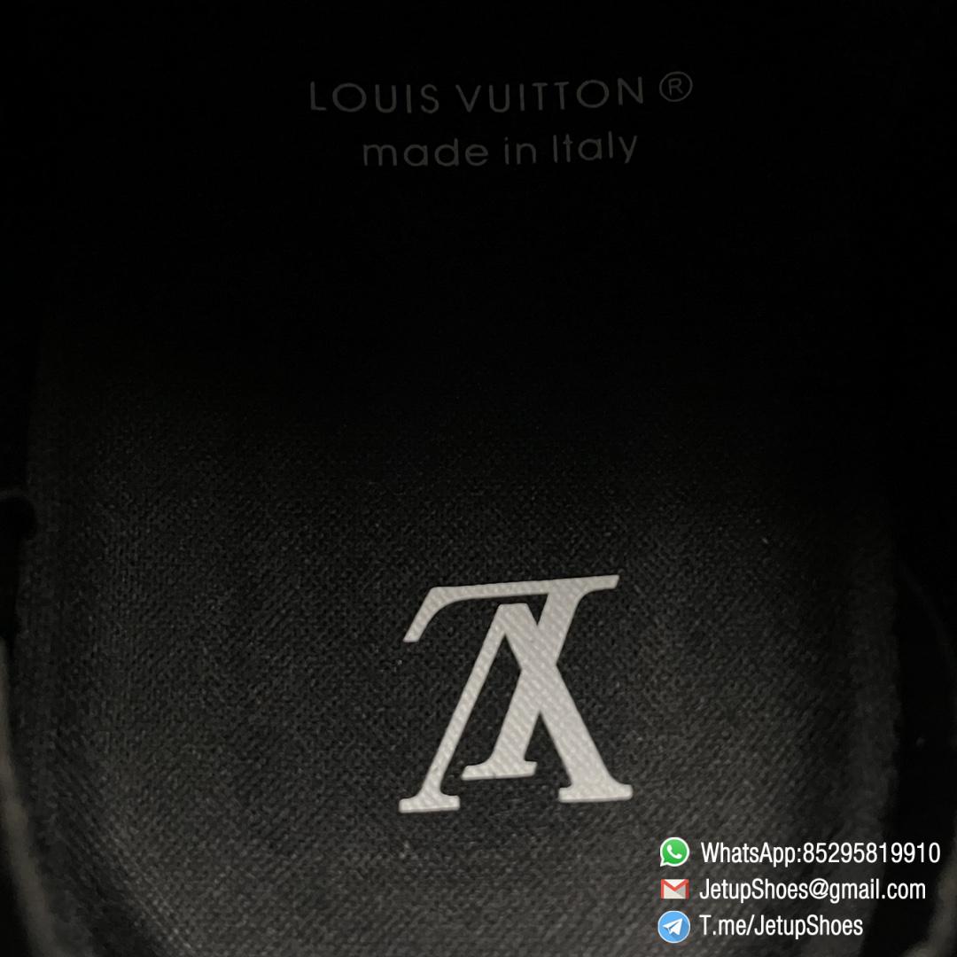 RepSneakers Louis Vuitton LV Trainer Maxi Black Brown 1ABM30 Suede Upper FashionReps Snkrs 09