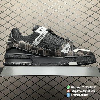 RepSneakers Louis Vuitton LV Trainer Maxi Black Grey Calfe Upper FashionReps Snkrs 02