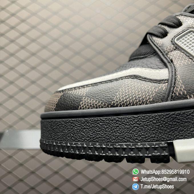 RepSneakers Louis Vuitton LV Trainer Maxi Black Grey Calfe Upper FashionReps Snkrs 03