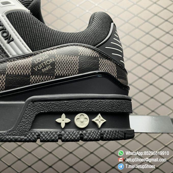 RepSneakers Louis Vuitton LV Trainer Maxi Black Grey Calfe Upper FashionReps Snkrs 04