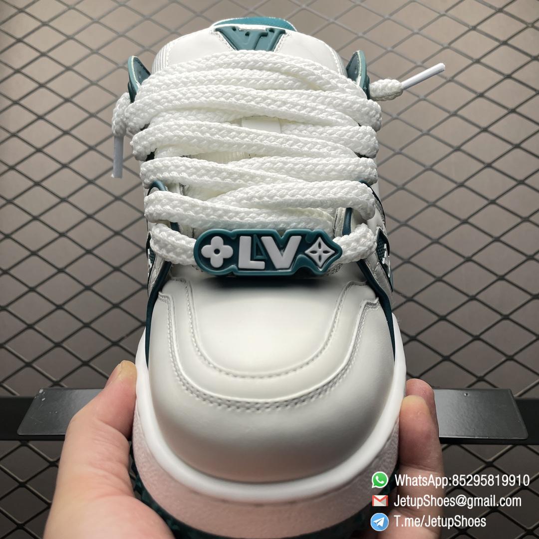 RepSneakers Louis Vuitton LV Trainer Maxi Cyan White 1ACI0M Calf Leather Upper FashionReps Snkrs 05 RepSneakers Louis Vuitton LV Trainer Maxi Cyan White 1ACI0M Calf Leather Upper FashionReps Snkrs 05