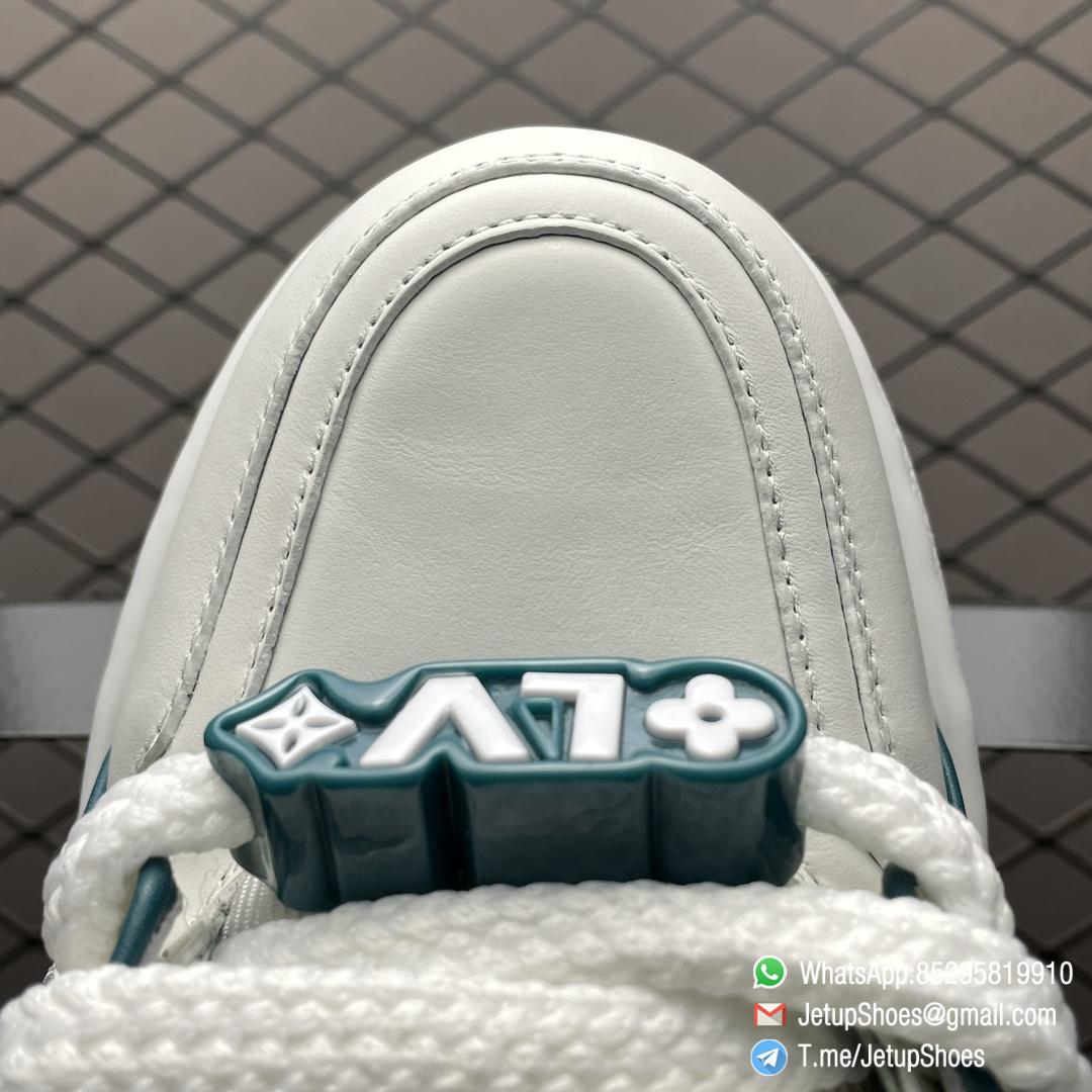 RepSneakers Louis Vuitton LV Trainer Maxi Cyan White 1ACI0M Calf Leather Upper FashionReps Snkrs 07 RepSneakers Louis Vuitton LV Trainer Maxi Cyan White 1ACI0M Calf Leather Upper FashionReps Snkrs 07