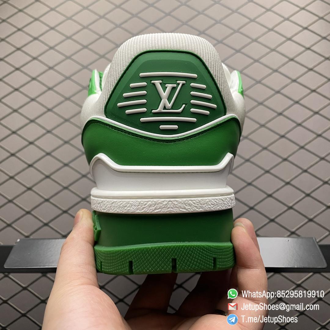 RepSneakers Louis Vuitton LV Trainer Maxi Sneakers 1AB8SI White Green Calf Leather Upper FashionReps Snkrs 06 RepSneakers Louis Vuitton LV Trainer Maxi Sneakers 1AB8SI White Green Calf Leather Upper FashionReps Snkrs 06