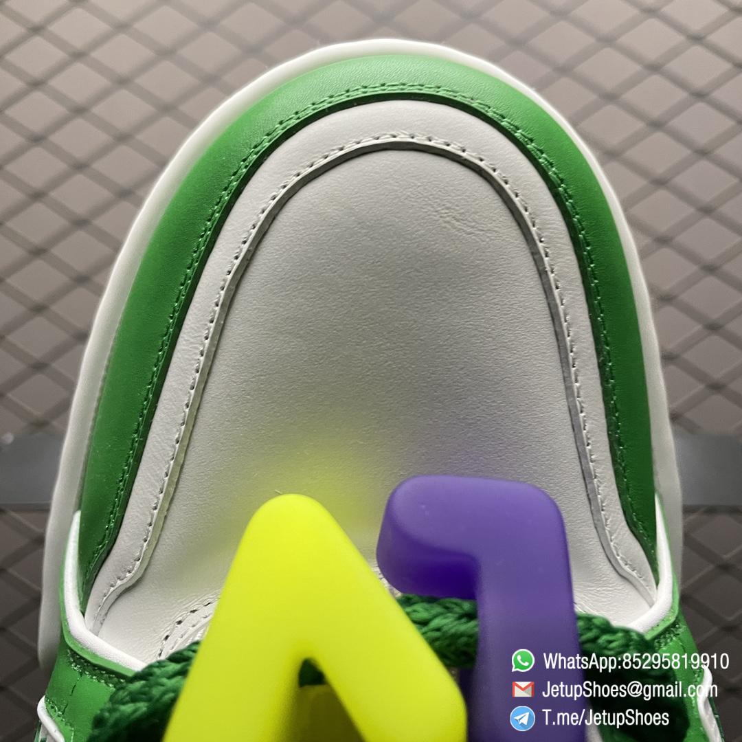 RepSneakers Louis Vuitton LV Trainer Maxi Sneakers 1AB8SI White Green Calf Leather Upper FashionReps Snkrs 07 RepSneakers Louis Vuitton LV Trainer Maxi Sneakers 1AB8SI White Green Calf Leather Upper FashionReps Snkrs 07