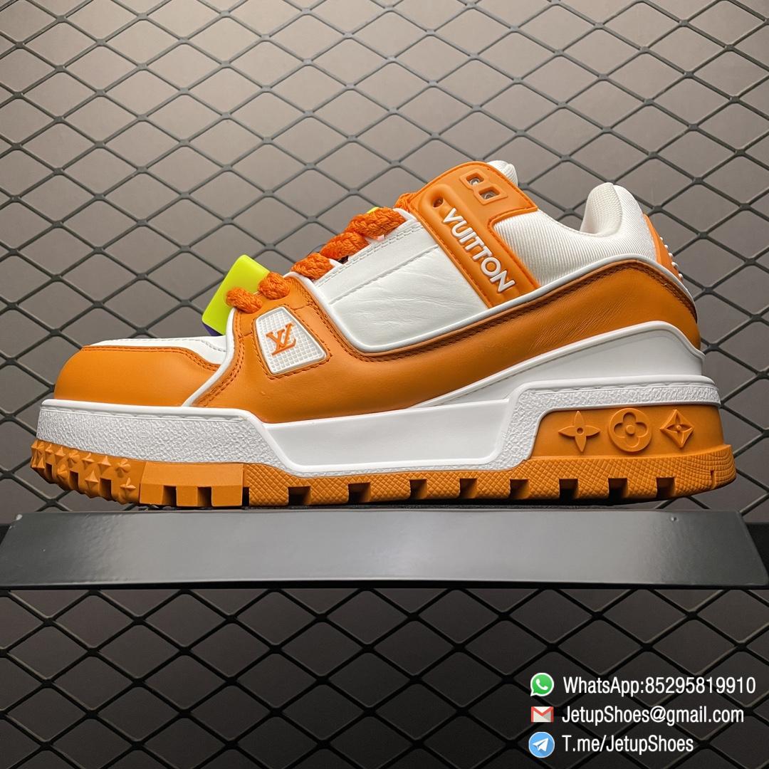 RepSneakers Louis Vuitton LV Trainer Maxi Sneakers 1AB8SR Orange White Calf Leather Upper FashionReps Snkrs 01 RepSneakers Louis Vuitton LV Trainer Maxi Sneakers 1AB8SR Orange White Calf Leather Upper FashionReps Snkrs 01