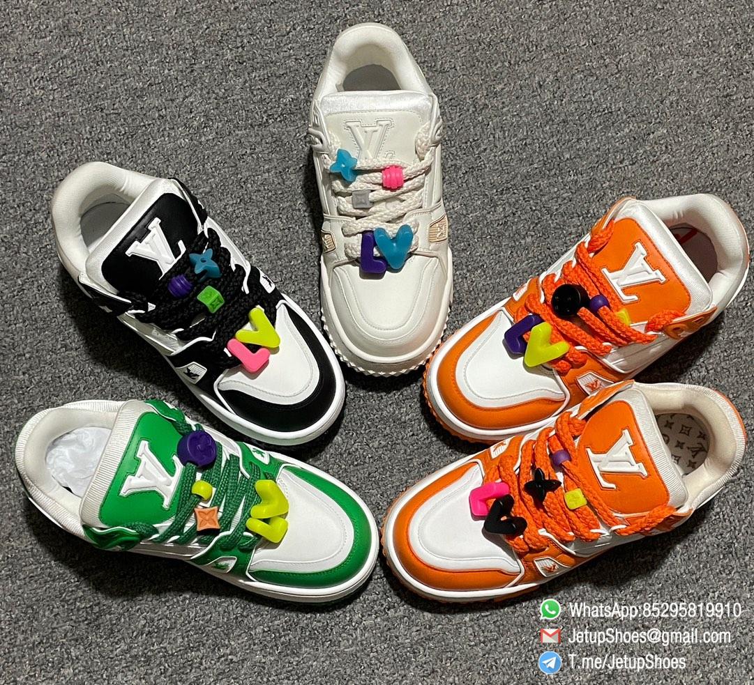 RepSneakers Louis Vuitton LV Trainer Maxi Sneakers 1AB8SR Orange White Calf Leather Upper FashionReps Snkrs 08 RepSneakers Louis Vuitton LV Trainer Maxi Sneakers 1AB8SR Orange White Calf Leather Upper FashionReps Snkrs 08
