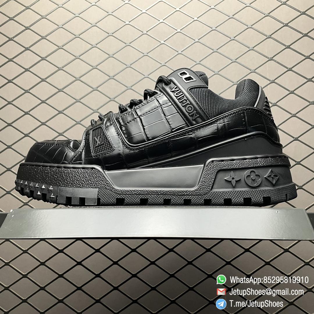 RepSneakers Louis Vuitton LV Trainer Maxi Sneakers 1ACN17 Black Calf Leather Upper FashionReps Snkrs 01 RepSneakers Louis Vuitton LV Trainer Maxi Sneakers 1ACN17 Black Calf Leather Upper FashionReps Snkrs 01
