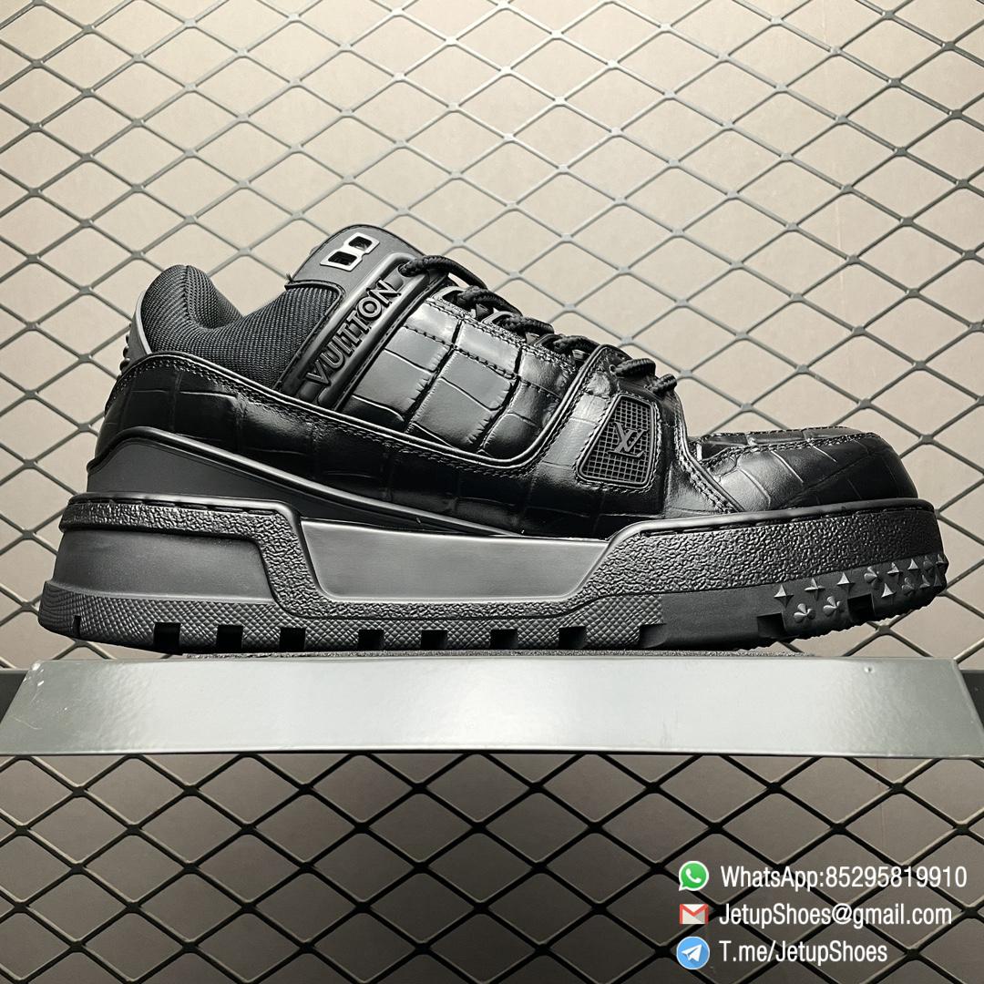 RepSneakers Louis Vuitton LV Trainer Maxi Sneakers 1ACN17 Black Calf Leather Upper FashionReps Snkrs 02 RepSneakers Louis Vuitton LV Trainer Maxi Sneakers 1ACN17 Black Calf Leather Upper FashionReps Snkrs 02