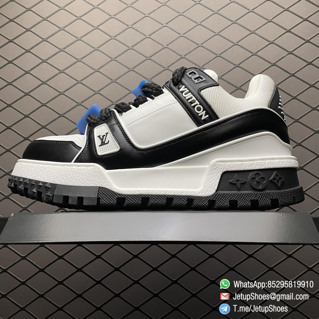 RepSneakers Louis Vuitton LV Trainer Maxi Sneakers Black White Calf Leather Upper FashionReps Snkrs 01 RepSneakers Louis Vuitton LV Trainer Maxi Sneakers Black White Calf Leather Upper FashionReps Snkrs 01