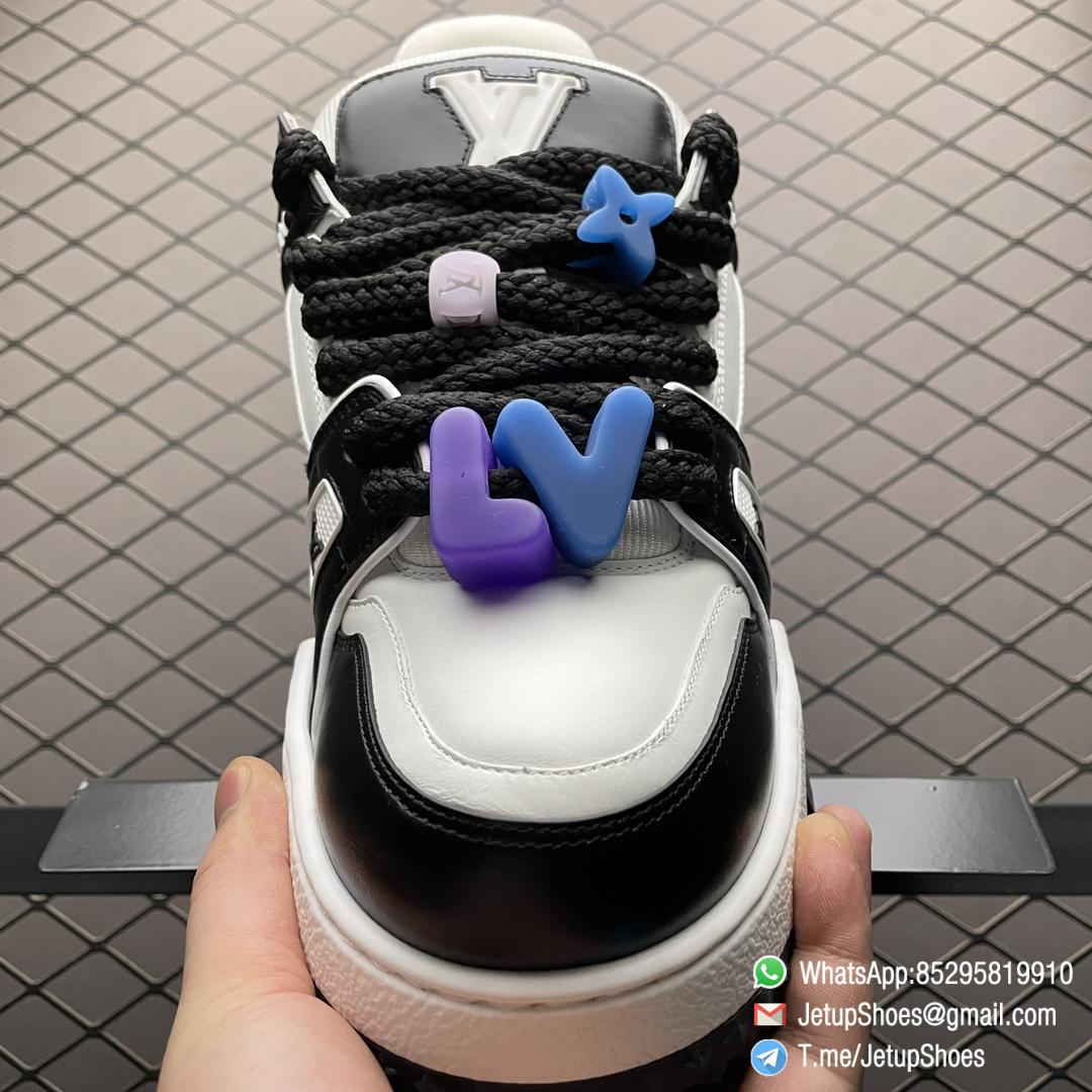 RepSneakers Louis Vuitton LV Trainer Maxi Sneakers Black White Calf Leather Upper FashionReps Snkrs 06 RepSneakers Louis Vuitton LV Trainer Maxi Sneakers Black White Calf Leather Upper FashionReps Snkrs 06