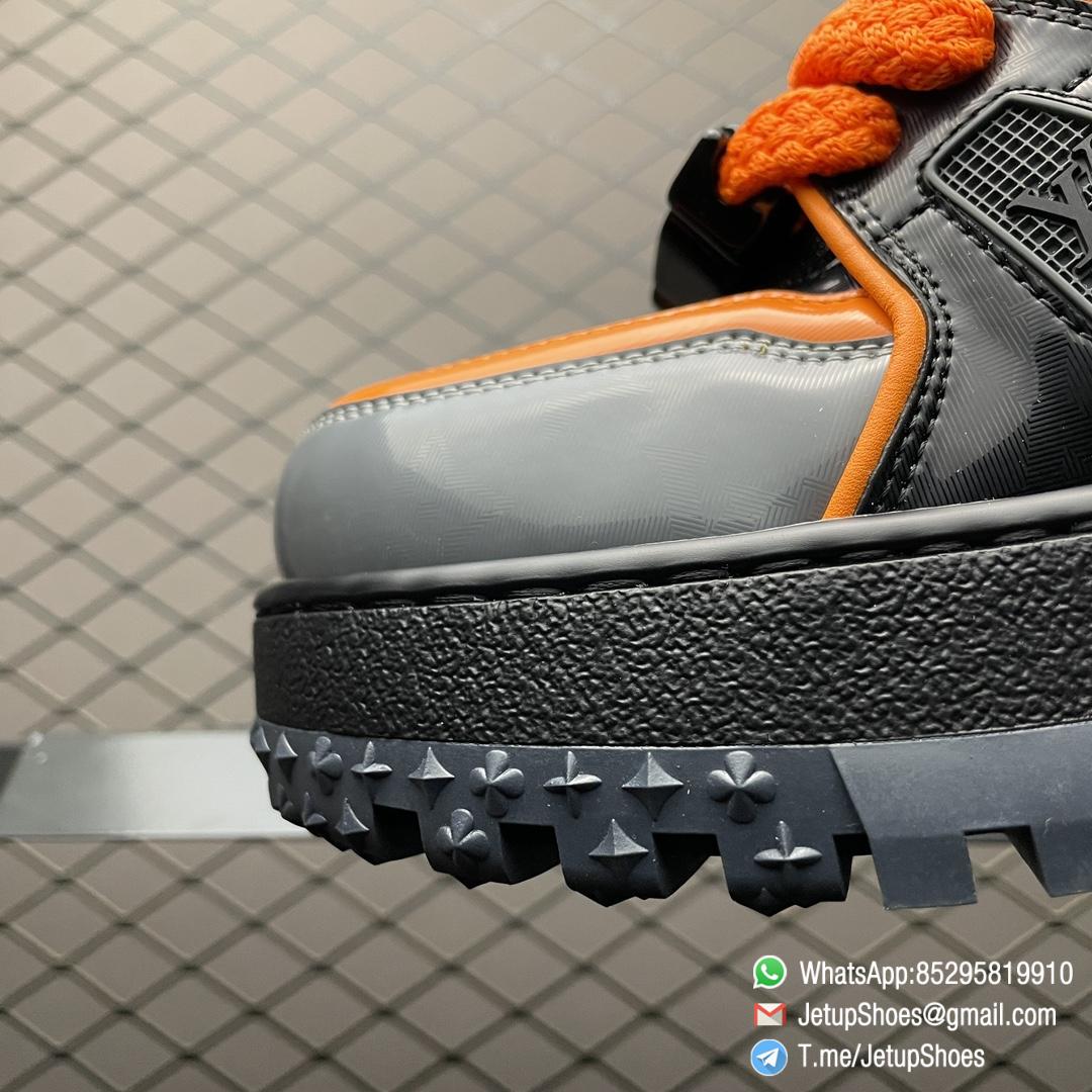 RepSneakers Louis Vuitton LV Trainer Maxi Sneakers Grey Black Orange Calf Leather Upper FashionReps Snkrs 03 RepSneakers Louis Vuitton LV Trainer Maxi Sneakers Grey Black Orange Calf Leather Upper FashionReps Snkrs 03