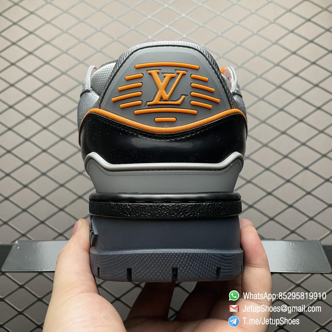 RepSneakers Louis Vuitton LV Trainer Maxi Sneakers Grey Black Orange Calf Leather Upper FashionReps Snkrs 07 RepSneakers Louis Vuitton LV Trainer Maxi Sneakers Grey Black Orange Calf Leather Upper FashionReps Snkrs 07